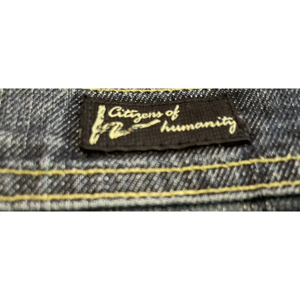 Citizens of Humanity Bootcut Jeans Womens Sz. 28 Blue Dark Low Rise 31 in. Waist - Picture 7 of 9
